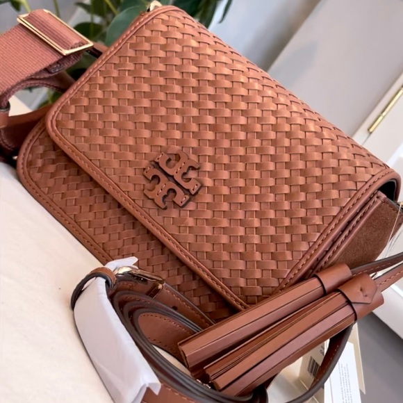 Tory Burch Handbags - 🔥NeW! Tory Burch Thea Woven Web Crossbody